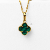 GREEN FLOWER PENDANT