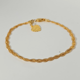 BRAIDED BRACELET WITH CHARM