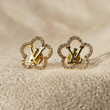 INITIAL DIAMANTE FLOWER