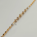 BEADED TWO TONE BRACELET