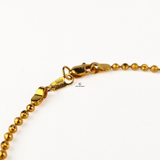 GOLD SAND BLAST BALL BRACELET