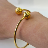 DOUBLE BALL CUFF BANGLE