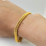 DOTTED LINK FLAT BRACELET