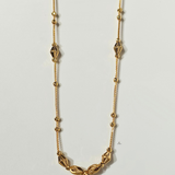 STATION CHAIN WITH 4 CENTRE BEADS