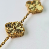 GOLD 5 FLOWER BRACELET - SMALL