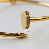 GOLD NAIL CUFF BANGLE