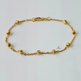 DIAMOND CUT STATION BRACELET