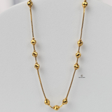 BEADED STATION BOX CHAIN