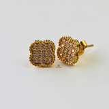 DIAMANTE FLOWER STUDS