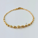 BEADED DIAMOND CUT BRACELET