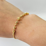 DIAMOND CUT BEADED BRACELET