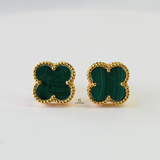 GREEN FLOWER STUD