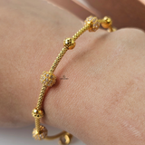 BALL BEADED LINK BANGLE