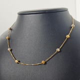 BEADED TWO TONE CHAIN