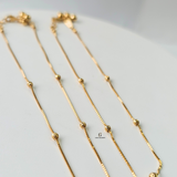 LIGHTWEIGHT BEADED STATION ANKLET