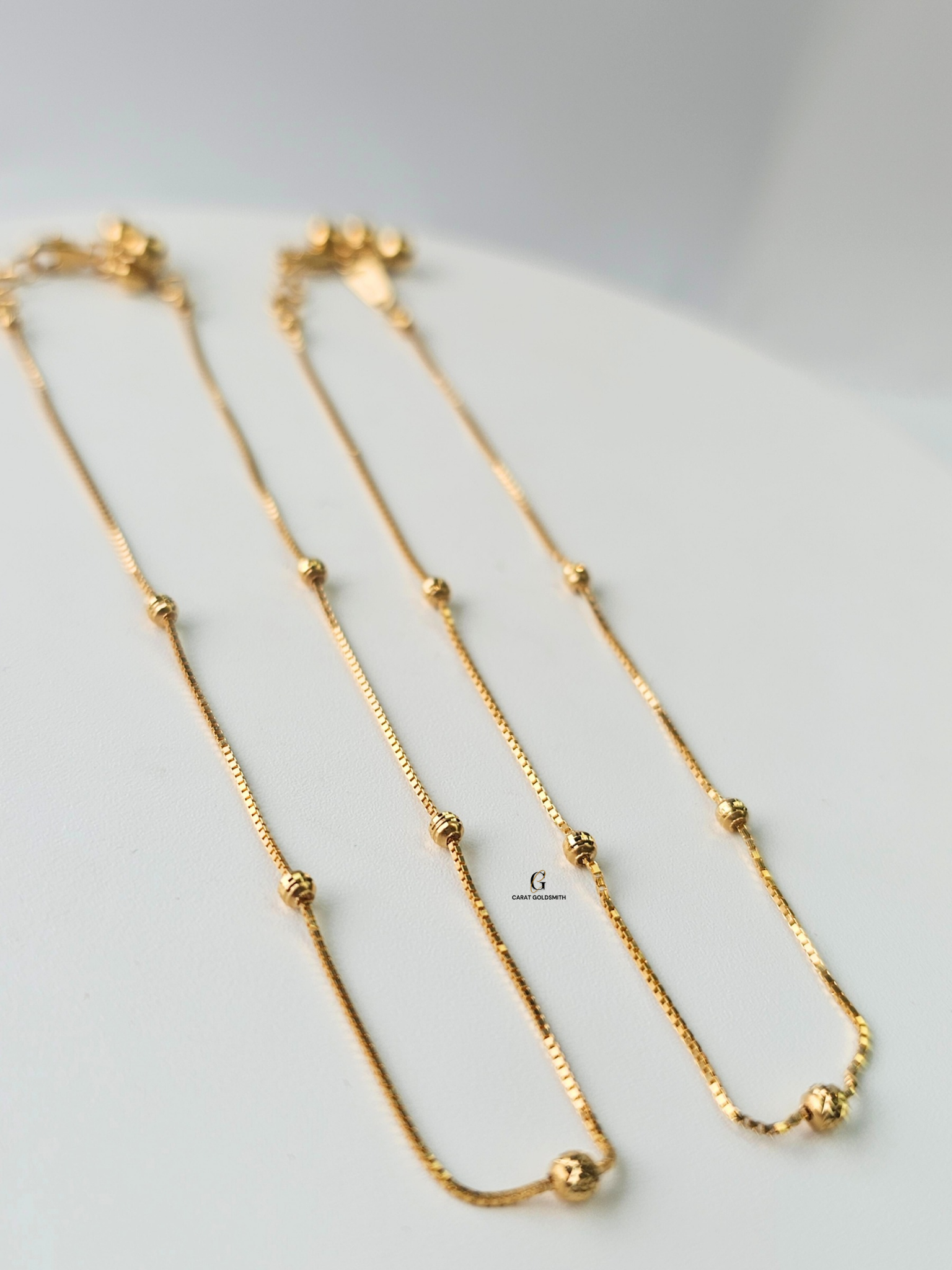 LIGHTWEIGHT BEADED STATION ANKLET