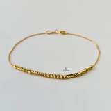 BEADED FINE CHAIN BRACELET