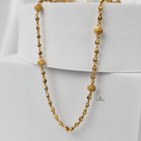 GOLD DOTTED 10 BEADS CHAIN