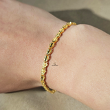 DIAMOND CUT LINK BRACELET