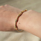 CENTRE BEADED TUBE BRACELET