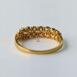 DOUBLE ROW BEADED RING