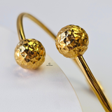 DOUBLE BALL CUFF BANGLE