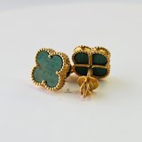 GREEN FLOWER STUD