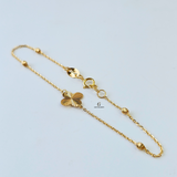 GOLD SATELLITE FLOWER BRACELET