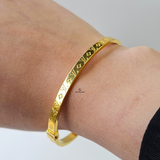 THIN LV MONOGRAM HINGED BANGLE