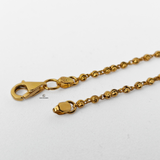 GOLD DOTTED 8 BEADS CHAIN