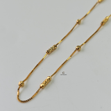 LIGHTWEIGHT BEADED STATION ANKLET