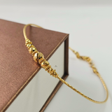 FACET BEAD BANGLE BRACELET