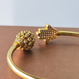 HAMSA BALL CUFF BANGLE