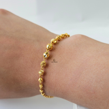 BEADED DIAMOND CUT BRACELET