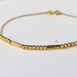 BEADED FINE CHAIN BRACELET