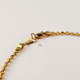 GOLD SAND BLAST BALL BRACELET