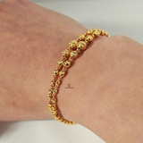 DOUBLE LAYERED BEADED BRACELET