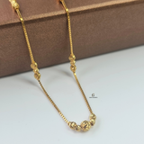 THREE BEAD SATELLITE NECKLACE