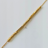 BEADED FINE CHAIN BRACELET