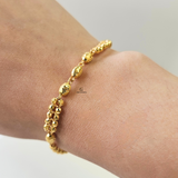 DIAMOND CUT BEADED BRACELET