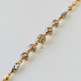 BEADED TWO TONE BRACELET
