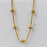 BEADED SWIRL CHAIN