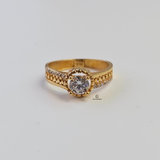 SINGLE STONE ITALIAN RING