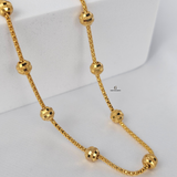 BEADED SWIRL CHAIN