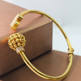 HAMSA BALL CUFF BANGLE
