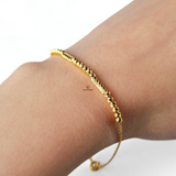 BEADED FINE CHAIN BRACELET