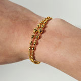 DOUBLE LAYERED BEADED BRACELET