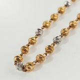 LONG RHODIUM AND GOLD CHAIN