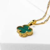 GREEN FLOWER PENDANT