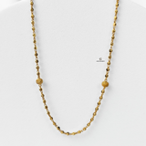 GOLD DOTTED 8 BEADS CHAIN